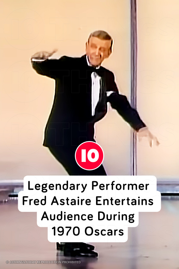 Legendary Performer Fred Astaire Entertains Audience During 1970 Oscars