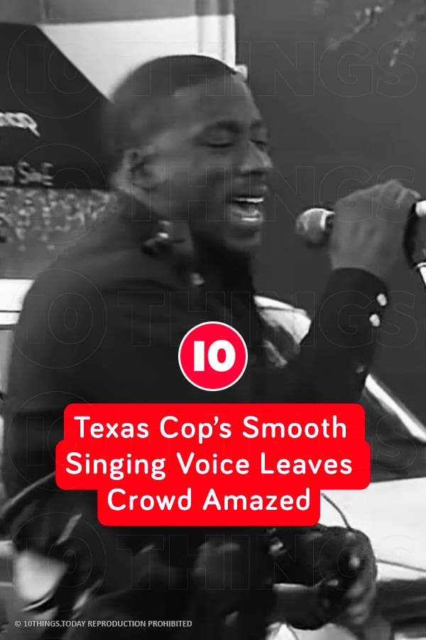 Texas Cop’s Smooth Singing Voice Leaves Crowd Amazed