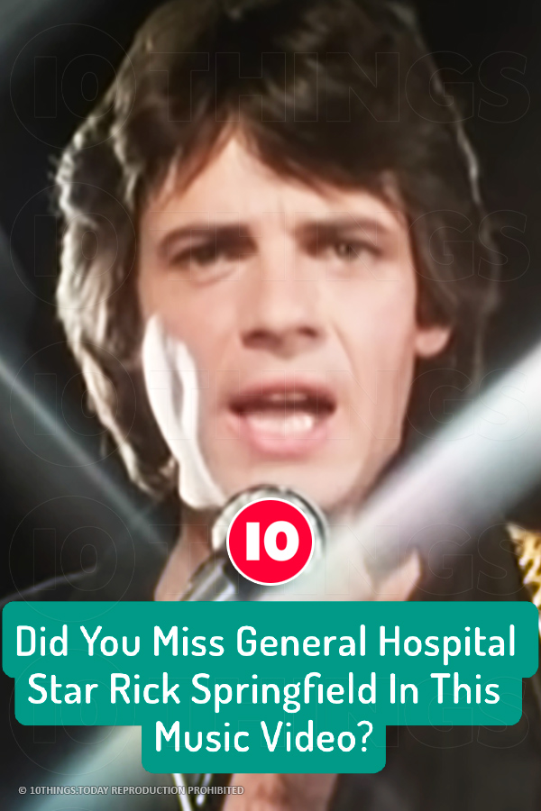 Did You Miss General Hospital Star Rick Springfield In This Music Video?