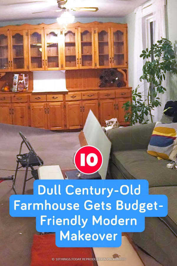 Dull Century-Old Farmhouse Gets Budget-Friendly Modern Makeover