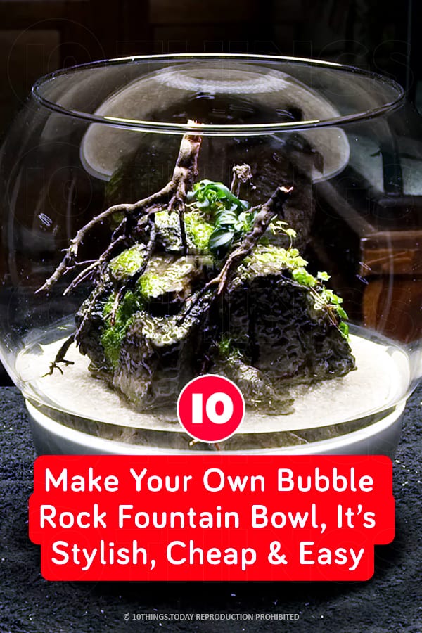 Make Your Own Bubble Rock Fountain Bowl, It’s Stylish, Cheap & Easy