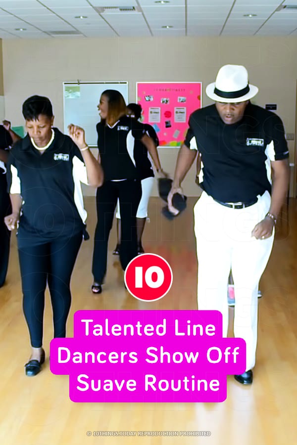 Talented Line Dancers Show Off Suave Routine