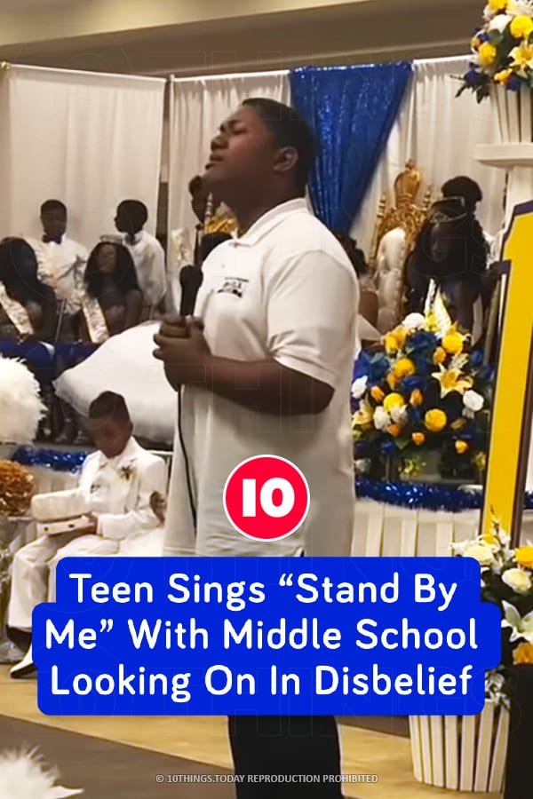 Teen Sings “Stand By Me” With Middle School Looking On In Disbelief