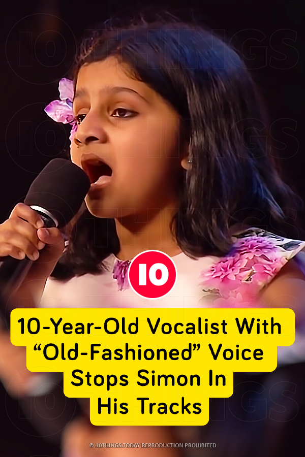 10-Year-Old Vocalist With “Old-Fashioned” Voice Stops Simon In His Tracks