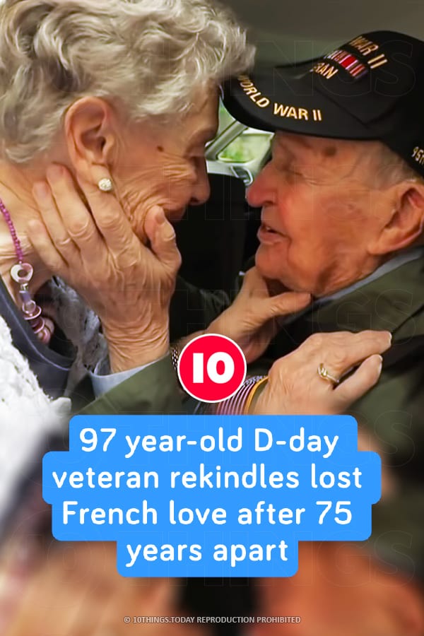 97 year-old D-day veteran rekindles lost French love after 75 years apart