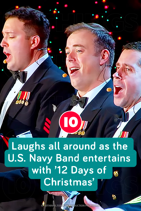 Laughs all around as the U.S. Navy Band entertains with ’12 Days of Christmas’
