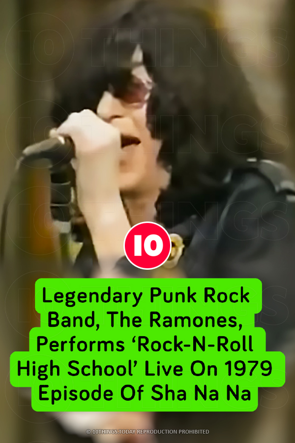 Legendary Punk Rock Band, The Ramones, Performs ‘Rock-N-Roll High School’ Live On 1979 Episode Of Sha Na Na