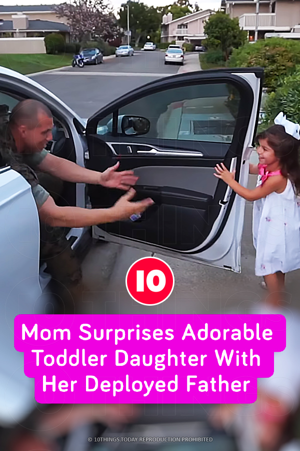 Mom Surprises Adorable Toddler Daughter With Her Deployed Father