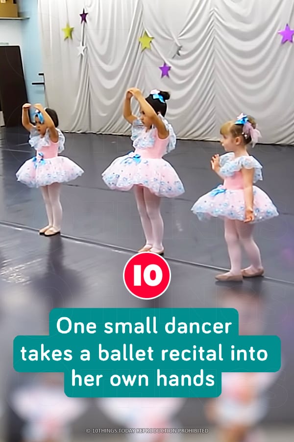 One small dancer takes a ballet recital into her own hands