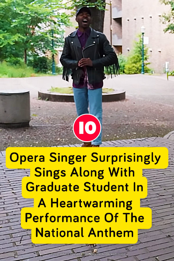 Opera Singer Surprisingly Sings Along With Graduate Student In A Heartwarming Performance Of The National Anthem