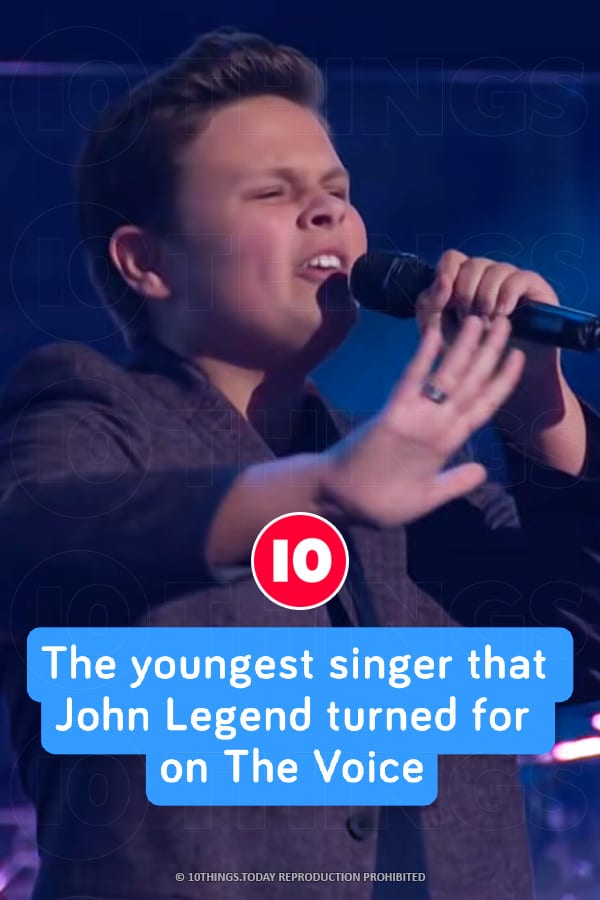 The youngest singer that John Legend turned for on The Voice