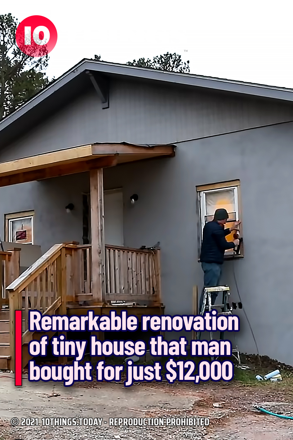 Remarkable renovation of tiny house that man bought for just $12,000
