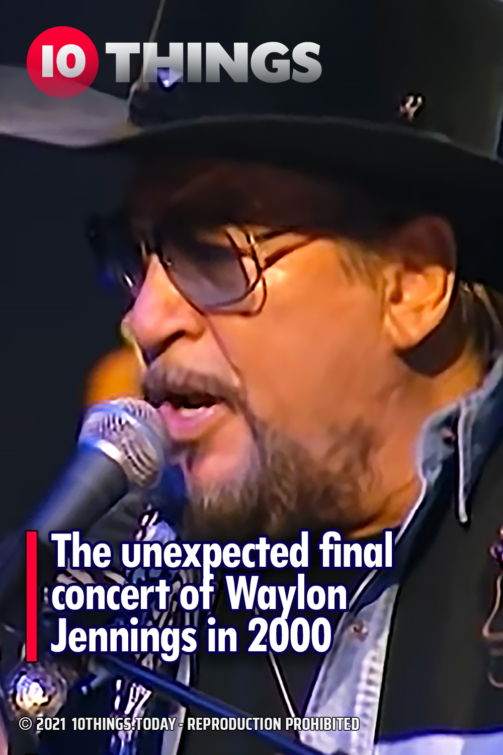 The unexpected final concert of Waylon Jennings in 2000