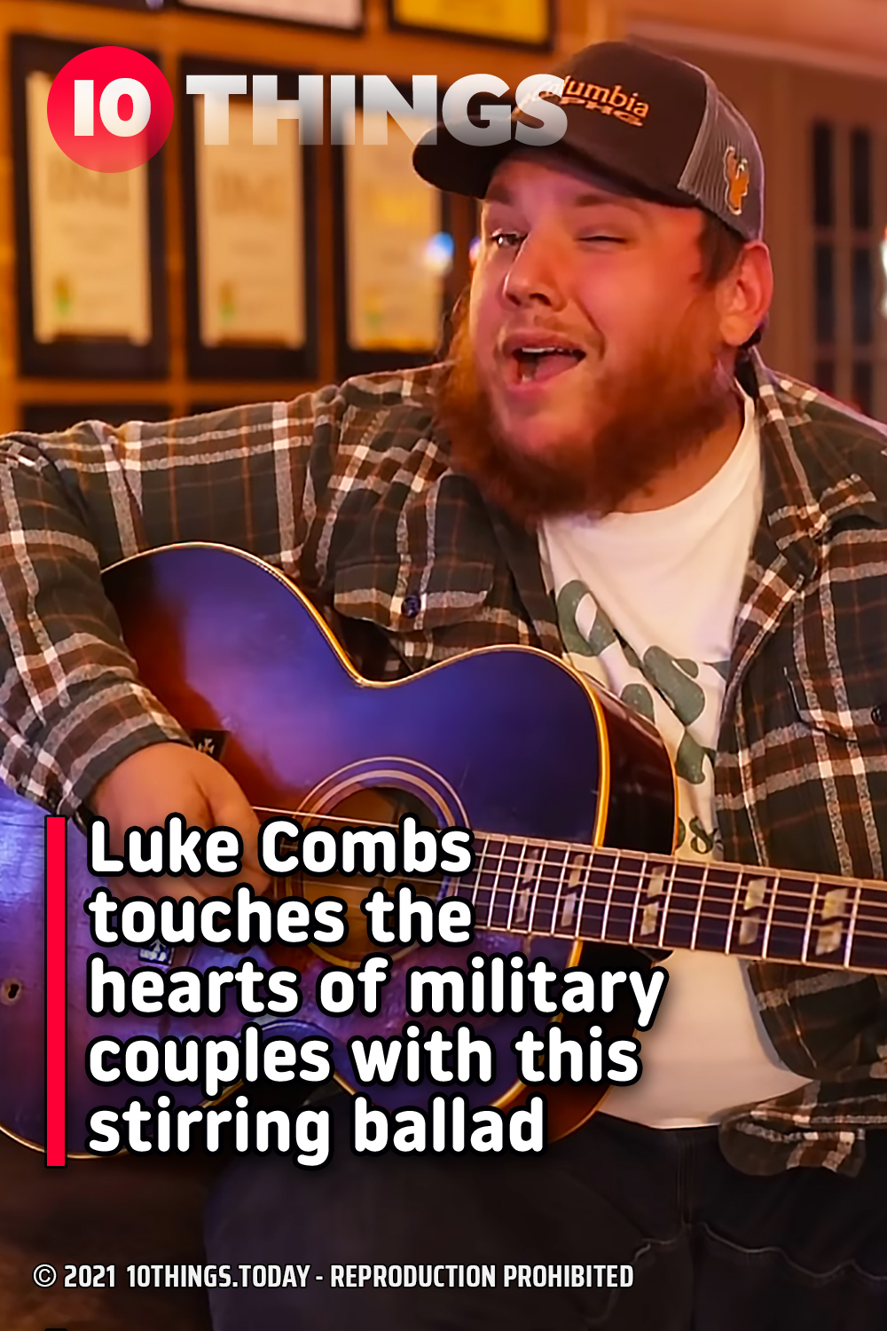 Luke Combs touches the hearts of military couples with this stirring ballad