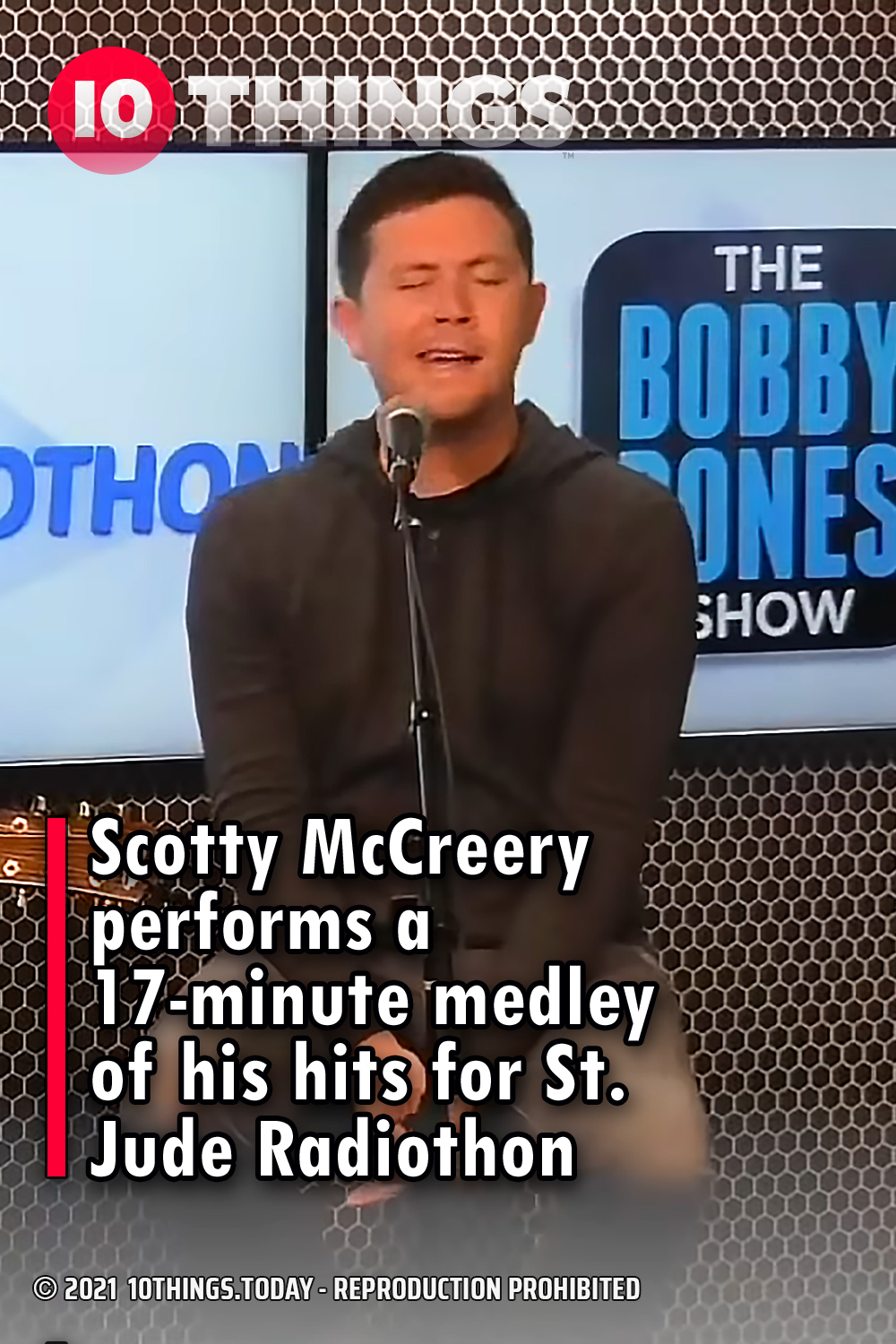 Scotty McCreery performs a 17-minute medley of his hits for St. Jude Radiothon