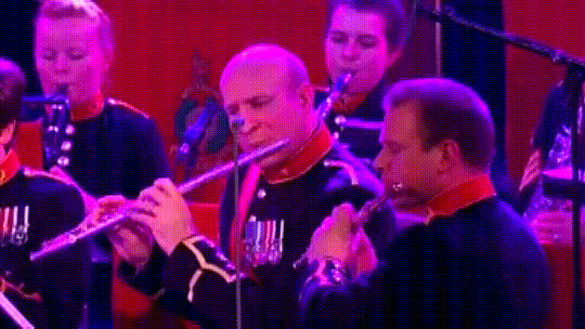 The Bands of HM Royal Marines presents a superb Star Trek trumpet solo